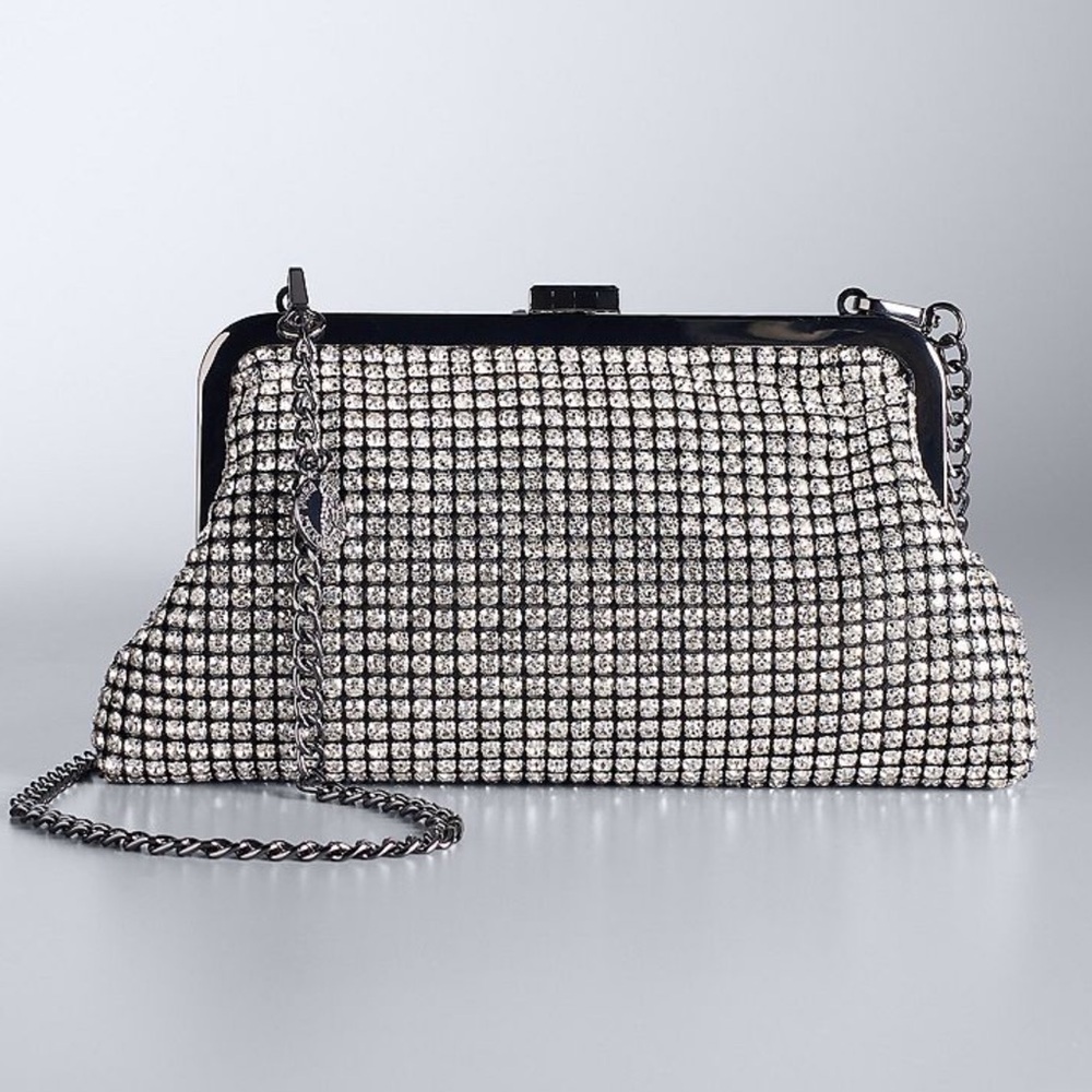 Simply Vera Wang rhinestone clutch/crossbody